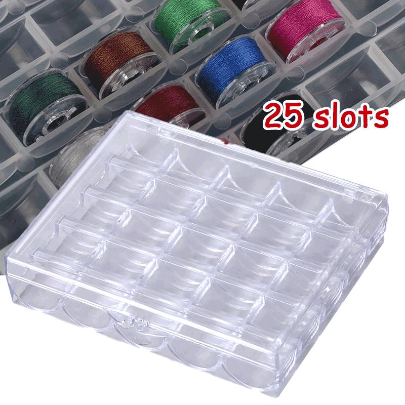 1pc 25 Spools Empty Bobbins St - огляд і ціна Bobbin Organizer Box
