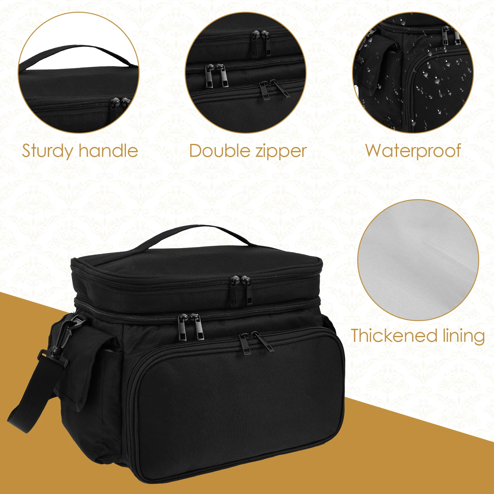 Large Sewing Bag Wool Knitting - огляд і ціна Textile Sewing Kit