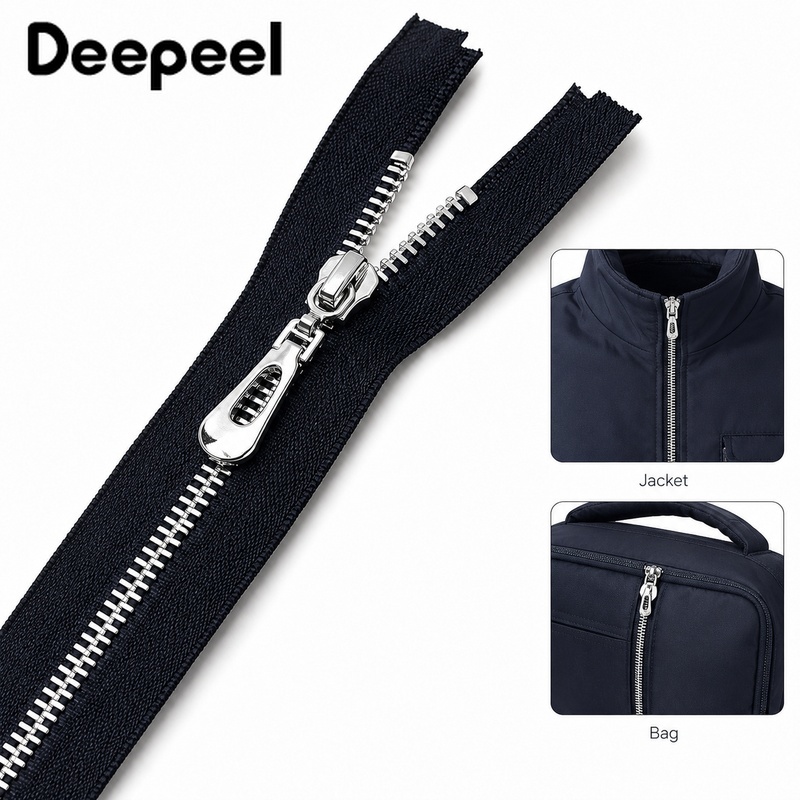 5Pcs 3# 40-70cm Metal Open End - огляд і ціна Sewing Front Zipper