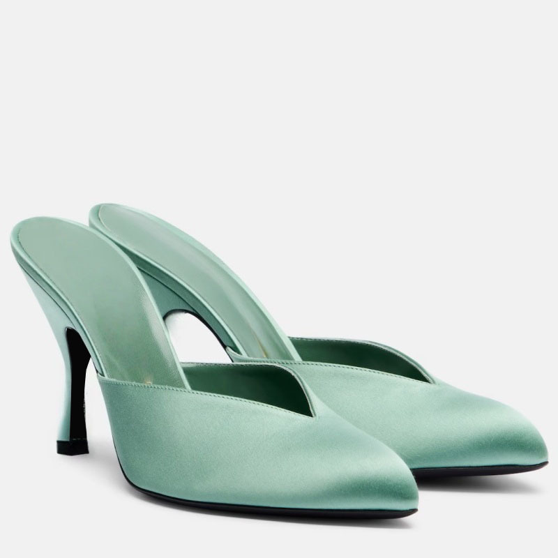 New Women Satin Mule Heels V C - огляд і ціна Sewing V