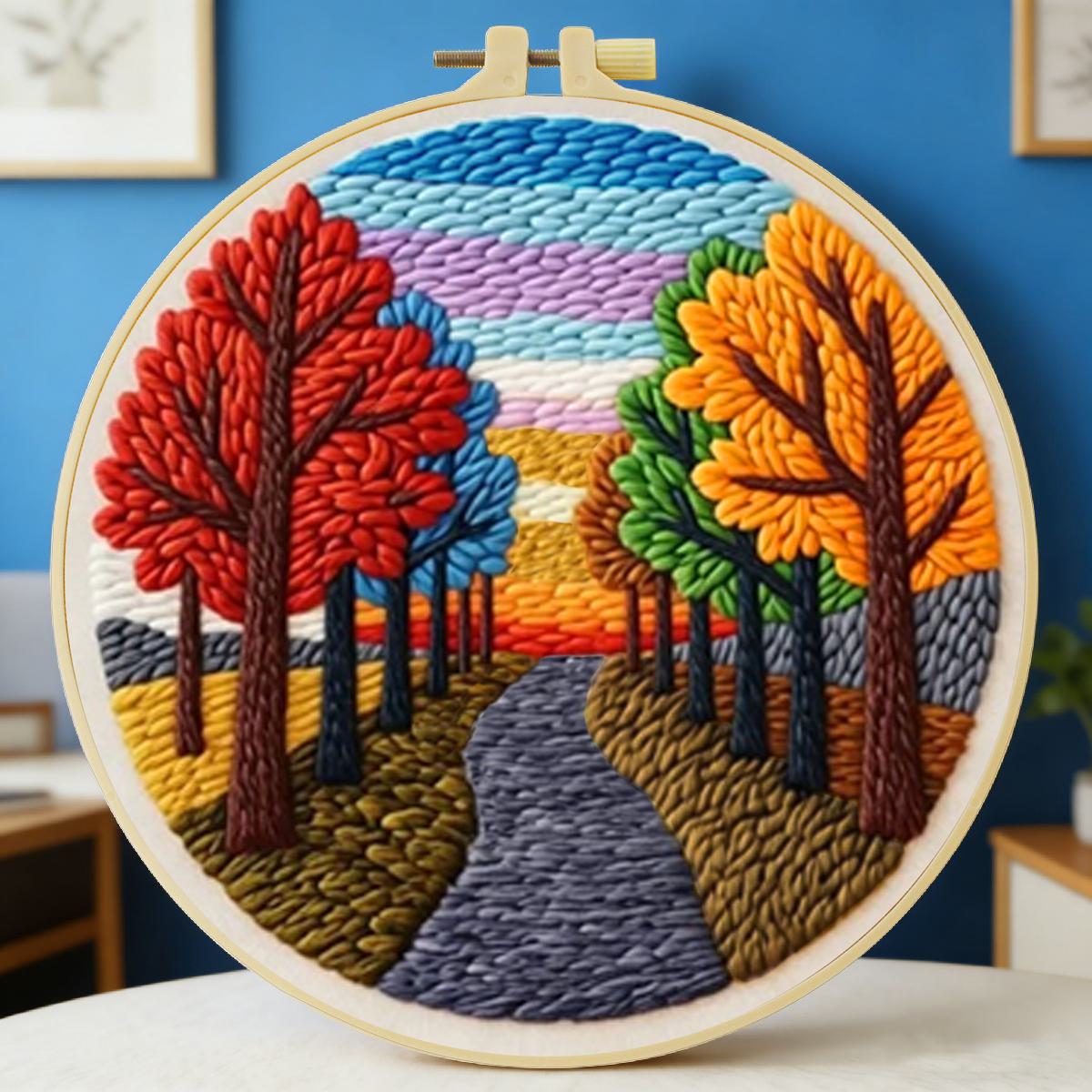 20X20CM/7.87inch Scenery Punch - огляд і ціна Textile Sewing Kit