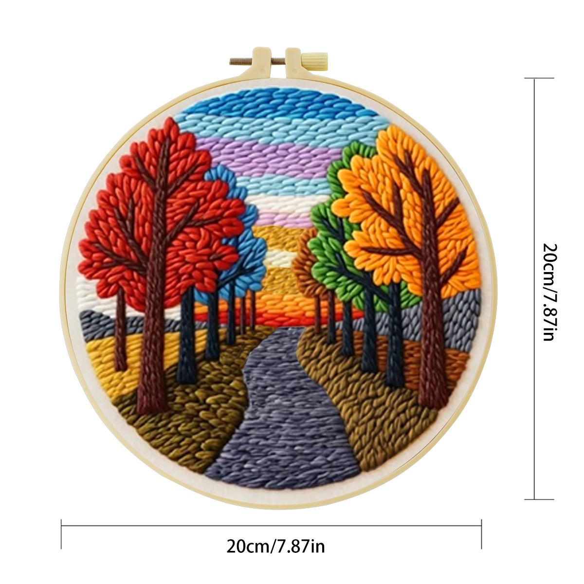 20X20CM/7.87inch Scenery Punch - огляд і ціна Textile Sewing Kit