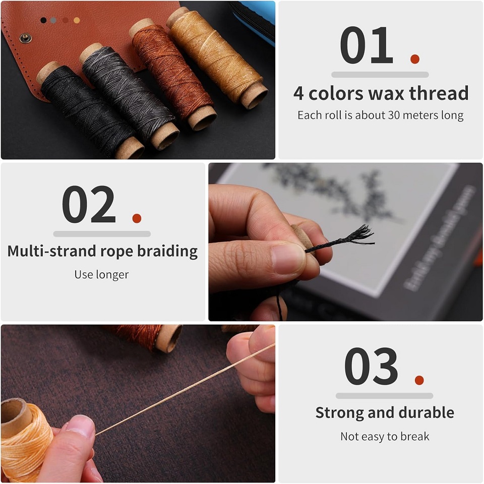 BUDDUR Leather Sewing Tools Ki - огляд і ціна Textile Sewing Kit
