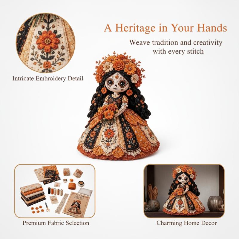 New Day Of The Dead Patchwork  - огляд і ціна Textile Sewing Kit