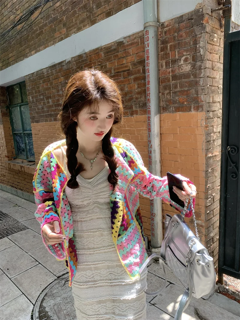 2025 Colorful Crochet Knit Hol - огляд і ціна Sewing V