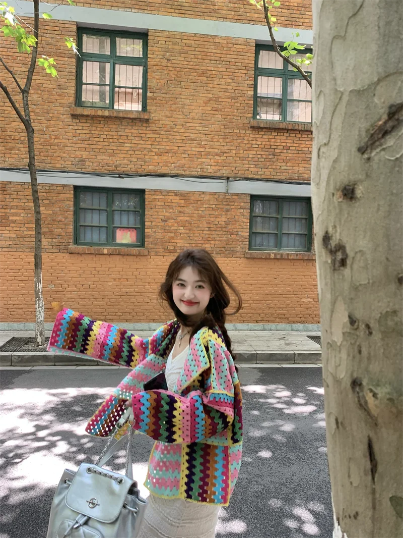 2025 Colorful Crochet Knit Hol - огляд і ціна Sewing V