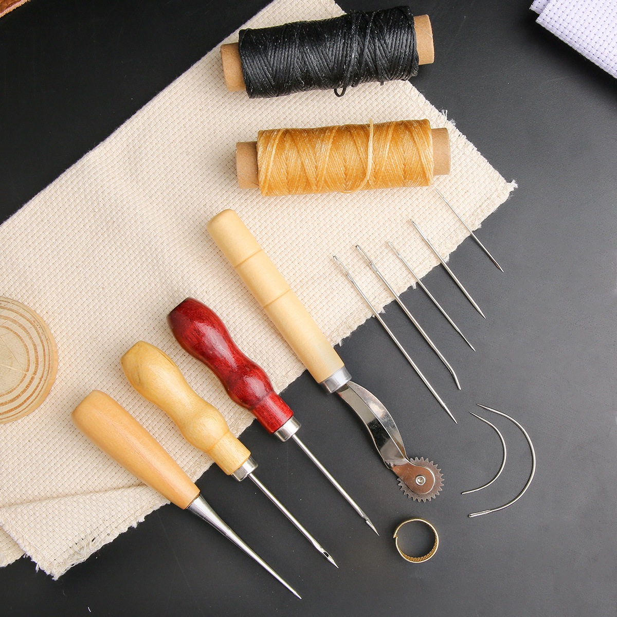 13 Pcs Leather Sewing Set Hand - огляд і ціна Textile Sewing Kit