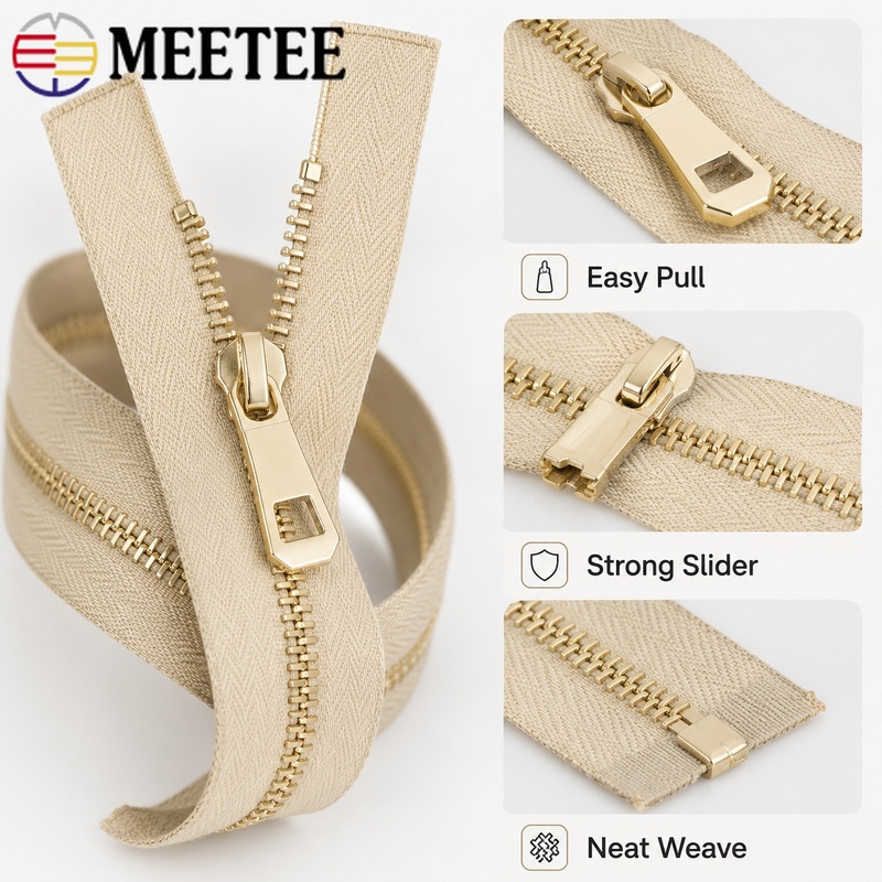 1/2/5Pcs 5# 35-85cm Metal Open - огляд і ціна Sewing Front Zipper