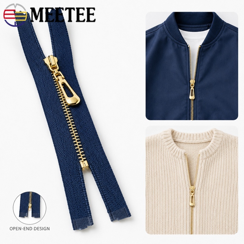 5/10Pcs 40-70cm 3# Metal Open- - огляд і ціна Sewing Front Zipper