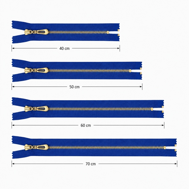 5/10Pcs 40-70cm 3# Metal Open- - огляд і ціна Sewing Front Zipper