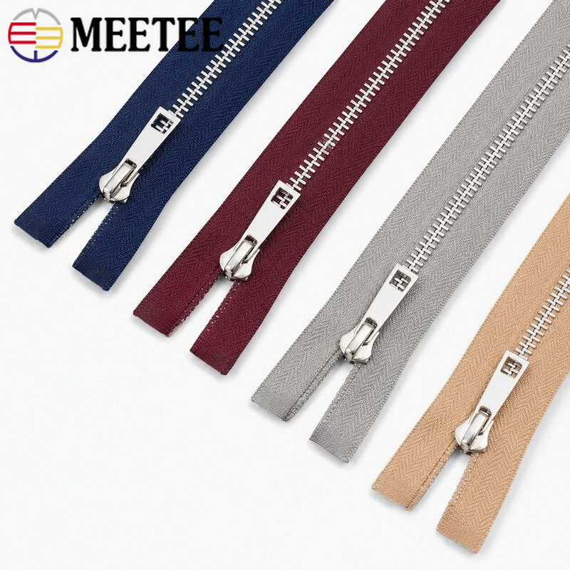 5/10Pcs 40-80cm 5# Metal Open  - огляд і ціна Sewing Front Zipper