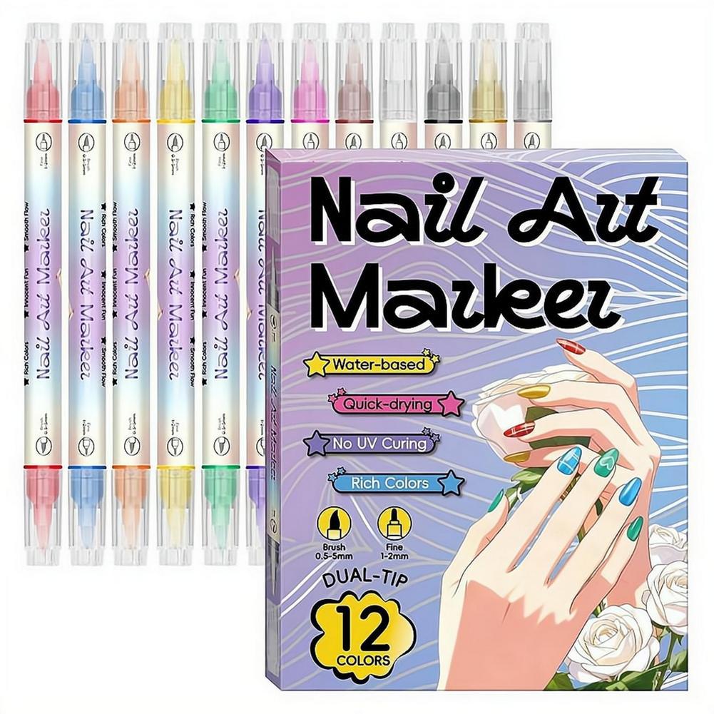 12/24 Colors Dual Tip Nail Art - огляд і ціна Copic Marker Sketch