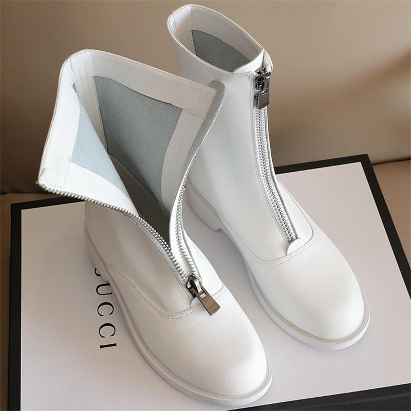 3cm Genuine Leather Trend Fron - огляд і ціна Sewing Front Zipper