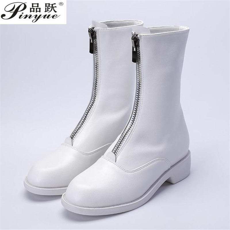 3cm Genuine Leather Trend Fron - огляд і ціна Sewing Front Zipper