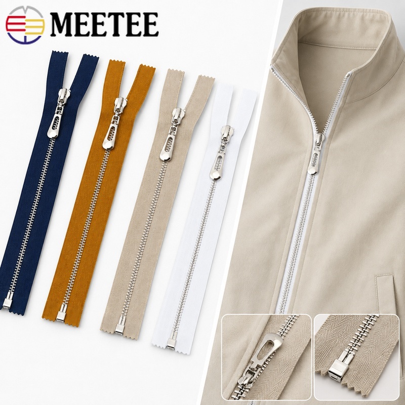 5Pcs 3# 40-70cm Metal Open-End - огляд і ціна Sewing Front Zipper