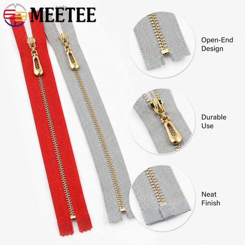 5Pcs 3# 40/60/70cm Metal Open- - огляд і ціна Sewing Front Zipper