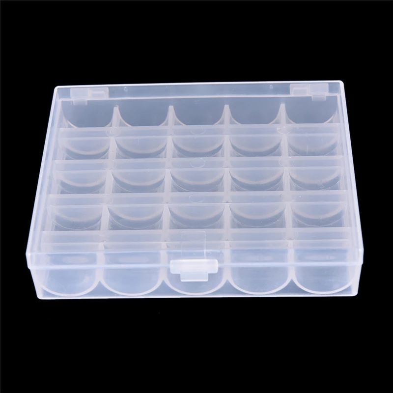 25 Spools Empty Bobbins Sewing - огляд і ціна Bobbin Organizer Box