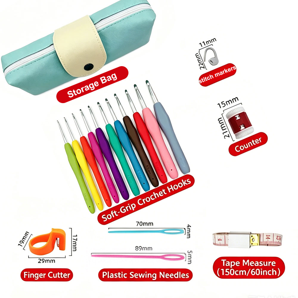 37pcs Crochet Hooks Kits with  - огляд і ціна Textile Sewing Kit