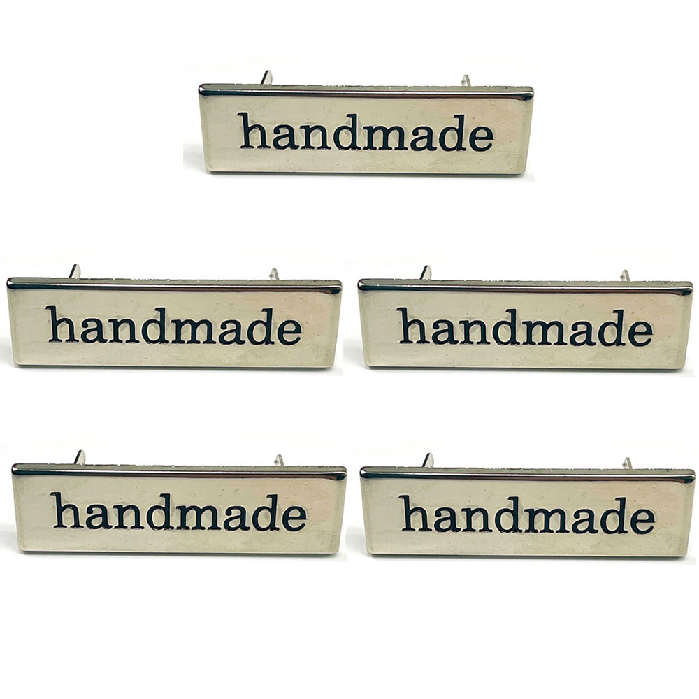 5Pcs Metal Handmade Tag Labels - огляд і ціна Sewing Labels