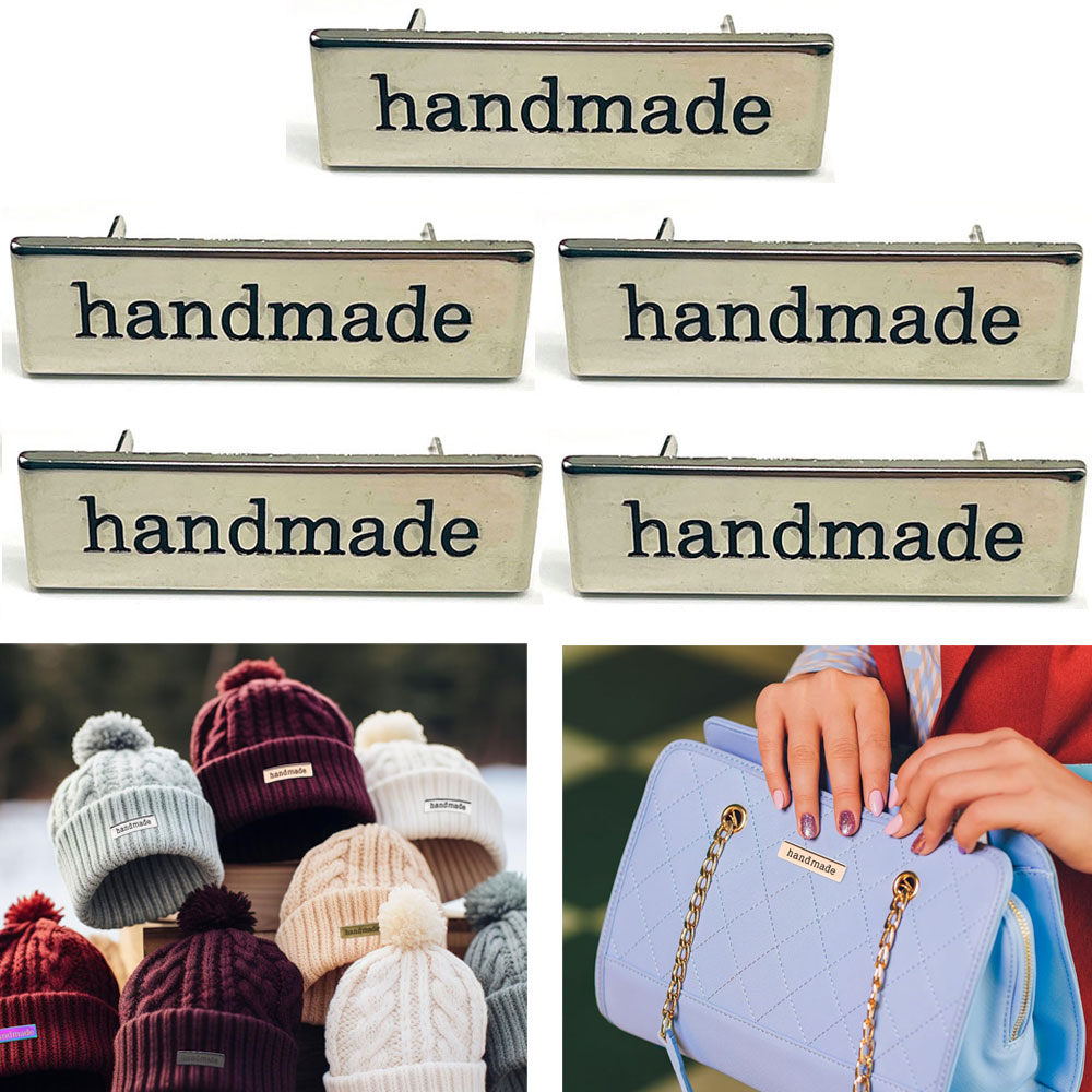 5Pcs Metal Handmade Tag Labels - огляд і ціна Sewing Labels